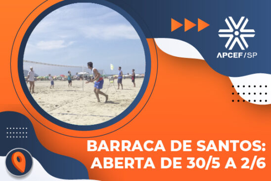 Aproveite o feriado e visite a Barraca da Apcef/SP em Santos