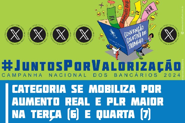 Categoria se mobiliza por aumento real e PLR maior na terça (6) e quarta (7)