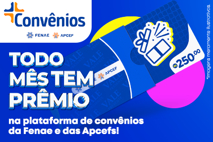 Acesse a plataforma de convênios e concorra a prêmios