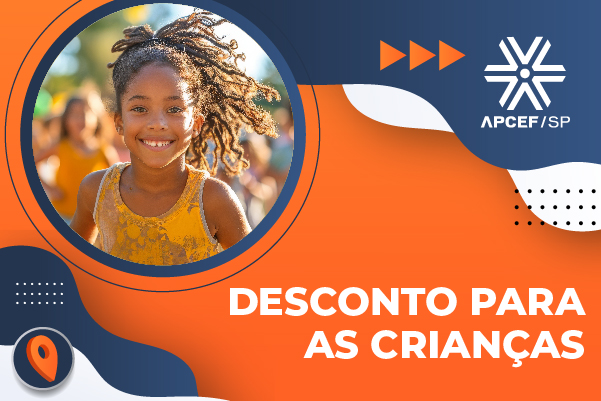 Em outubro, tem promoção para as crianças nas colônias da Apcef/SP