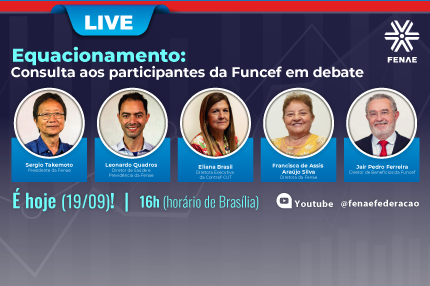 Consulta sobre proposta de equacionamento da Funcef é tema de live da Fenae